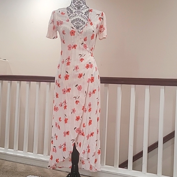 ⚘️BILLABONG FLORAL   MIDI WRAP DRESS - Picture 4 of 12